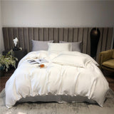 NEW Indulge in Pure Comfort and Elegance with our Luxury White 100% Silk Bedding Set - Available in Queen and King Size with Your Choice of Quilt Cover, Flat or Fitted Sheet, and Pillowcases Included