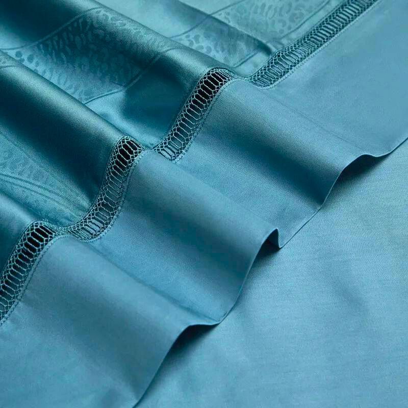 Cadet Blue 1000 Thread Count Egyptian Cotton Bedding Set – Unmatched Quality and Style!