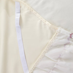 Create a Romantic Oasis with our Bloom Pattern Solid Color Bed Skirt - Non-Slip Dust Ruffle for Queen Size Bedspread - Luxurious Bed Skirt for a Stylish Bedroom