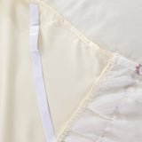 Create a Romantic Oasis with our Bloom Pattern Solid Color Bed Skirt - Non-Slip Dust Ruffle for Queen Size Bedspread - Luxurious Bed Skirt for a Stylish Bedroom