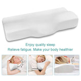 Experience Ultimate Comfort with our Orthopedic 60x35cm Memory Sleeping Pillows in a Butterfly Shape, Expertly Engineered to Relax and Support the Cervical Region for Unparalleled Restful Nights of Serenity and Well-Being