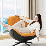 Luxury High-Back Nordic Living Room Chairs: Rotating Sofa with Upholstered Lounge Design for Ultimate Comfort and Style - Perfect for Apartments, Sillones Balcony Furniture, and Relaxation