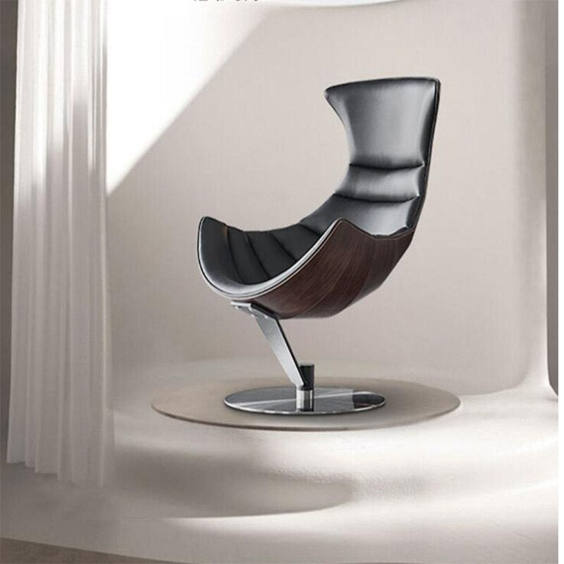 Experience comfort and style with our Nordic Single Leather Sofa. This light luxury single chair combines elegance and relaxation, With its lazy recliner.