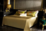 Indulge in Opulence with our High Precision Vintage Jacquard Brocade Egyptian Cotton Luxury Bedding Set – Elegantly Adorned with Peony Flowers: Duvet Cover, Bed Sheet, and Bedspread