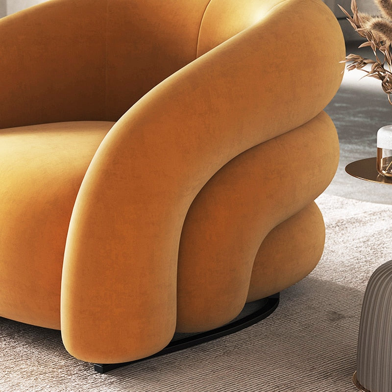 Comfortable Nordic Living Room Chair: Stylish and Relaxing Casual Single Sofa for Reading, Minimalist Design Perfect for Balcony or Indoor Leisure, Fauteuils Salons Furniture Ideal for Bedroom