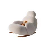 Experience the Height of Comfort with Our Fluffy White Living Room Chair – A Modern and Cute Floor Ergonomic Lounge Recliner, Elevating Your Meuble Salon with Cozy and Stylish Home Furniture Bliss