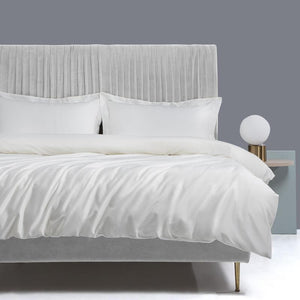 NEW Luxurious Pure White 100% Egyptian Cotton Bedding Set with 1000 Thread Count for Ultimate Comfort and Style