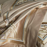 Vintage Luxury Gold Embroidery Bedding set 1200TC Egyptian Cotton Soft Duvet Cover Bed Sheet Pillowcases Double Queen King 4Pcs.