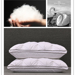Sleep Like a King with 100% White Goose Down/Feather Pillow for the Ultimate Comfort Experience