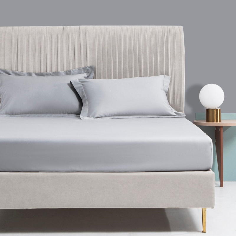NEW Luxury 100% Egyptian Cotton Bedding Set in Deep Gray-Green: Indulge in the Softness and Durability of 1000 Thread Count Sheets for a Restful Night's Sleep