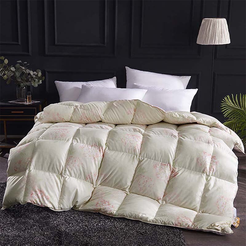 NEW Luxurious Thicken White Goose Down Duvet - Supreme Comfort & Coziness for King Queen Twin Full Size Bedding Set - Ideal Autumn Winter Warm Quilt - Premium Quilted Comforter & Duvet Blanket for Unmatched Relaxation and Sleep Experience