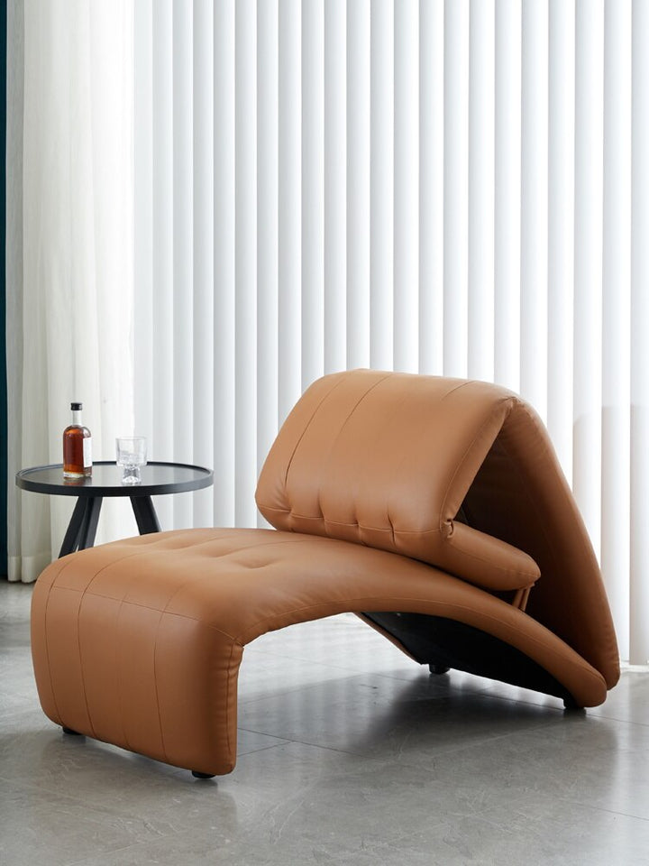 Experience Ultimate Comfort and Style with Our Luxury Modern Black Nordic Style Chaise Lounge Floor Chair - Perfect for Your Bedroom, Balcony, and Living Room