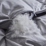 NEW Luxury White Goose Down Comforter Heavyweight Duvet - Double Bed Blanket Filler, Solid Color, Queen Size, Warm and Soft, Pinch Pleated Quilts for a Cozy Sleep Experience