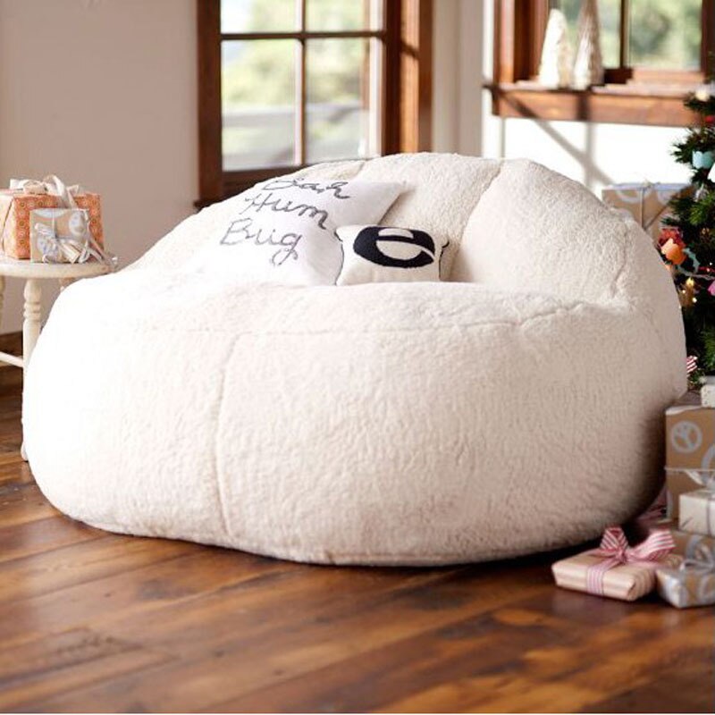 Large/Small Lazy BeanBag Sofas Cover Chairs without Filler Linen Cloth  Lounger Seat Bean Bag Pouf Puff Couch Tatami Living Room