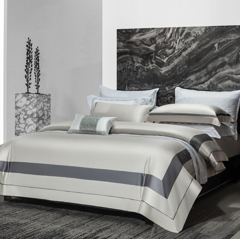 1400TC Pima Cotton Bedding Sets Duvet Cover Bedsheet Pillowcase 4pcs