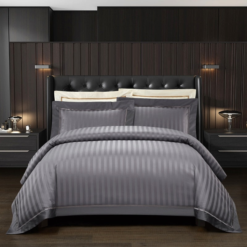 NEW Experience Hotel Luxury at Home: 1200TC Egyptian Cotton Bedding Set - 4/7 Piece Set (Queen/King)