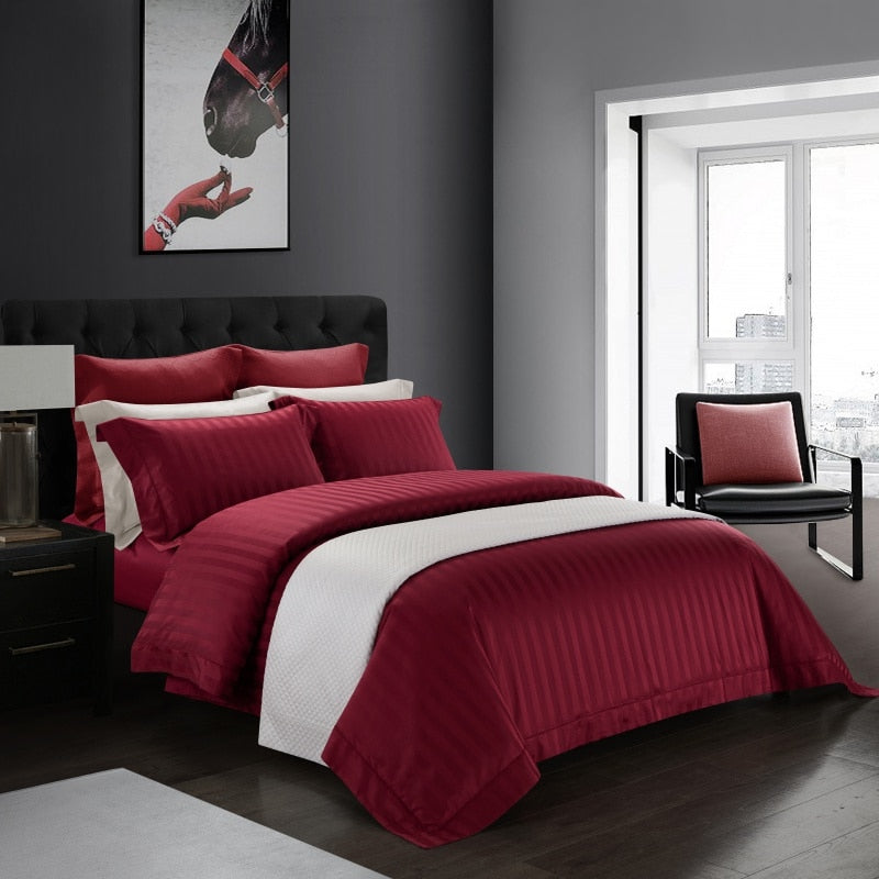 NEW Experience Hotel Luxury at Home: 1200TC Egyptian Cotton Bedding Set - 4/7 Piece Set (Queen/King)