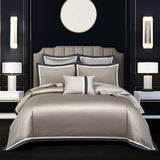 NEW Indulge in Unmatched Comfort with the 1000 Thread Count Exclusive Luxury Jacquard Cotton Bedding Set - Includes Duvet Cover, Flat Sheet, and Pillowcases