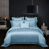 NEW Indulge in Unmatched Comfort with the 1000 Thread Count Exclusive Luxury Jacquard Cotton Bedding Set - Includes Duvet Cover, Flat Sheet, and Pillowcases