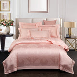 NEW Indulge in Unmatched Comfort with the 1000 Thread Count Exclusive Luxury Jacquard Cotton Bedding Set - Includes Duvet Cover, Flat Sheet, and Pillowcases