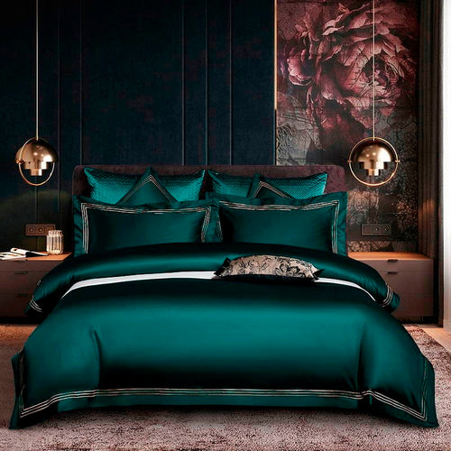 NEW Luxury Egyptian Cotton Bedding Set - Soft and Durable - Includes 1 Sheet and 2 Pillowcases - Queen/King Size - 4 Piece Set