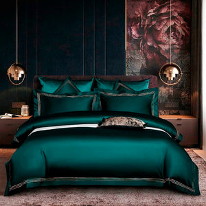 NEW Luxury Egyptian Cotton Bedding Set - Soft and Durable - Includes 1 Sheet and 2 Pillowcases - Queen/King Size - 4 Piece Set