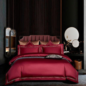 NEW Luxury Egyptian Cotton Bedding Set - Soft and Durable - Includes 1 Sheet and 2 Pillowcases - Queen/King Size - 4 Piece Set