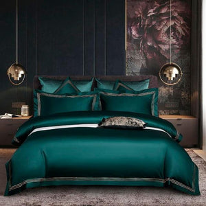 NEW Luxury Egyptian Cotton Bedding Set - Soft and Durable - Includes 1 Sheet and 2 Pillowcases - Queen/King Size - 4 Piece Set