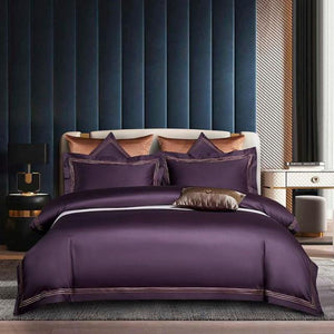 NEW Luxury Egyptian Cotton Bedding Set - Soft and Durable - Includes 1 Sheet and 2 Pillowcases - Queen/King Size - 4 Piece Set