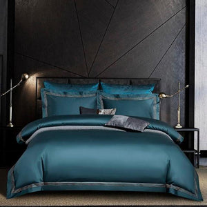 NEW Luxury Egyptian Cotton Bedding Set - Soft and Durable - Includes 1 Sheet and 2 Pillowcases - Queen/King Size - 4 Piece Set