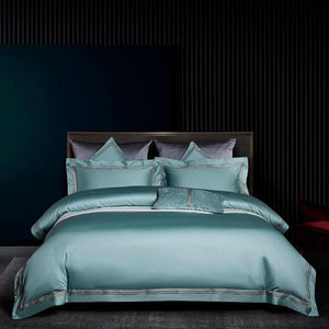 NEW Luxury Egyptian Cotton Bedding Set - Soft and Durable - Includes 1 Sheet and 2 Pillowcases - Queen/King Size - 4 Piece Set