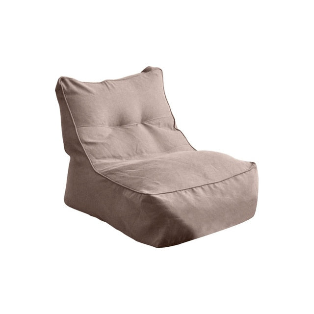 NEW Unwind in Ultimate Comfort with Our Bean Bag Soft Lazy Sofa Poof Cover with Footrest - Perfect for Lounging and Relaxation