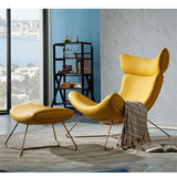 NEW Indulge in Opulent Comfort and Style with Our Iconic Leather/PU Leather Lounge Leisure Chair and Footrest - Available in Multiple Colors for the Ultimate Upgrade Experience!