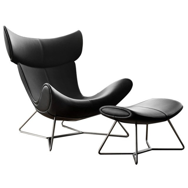 NEW Indulge in Opulent Comfort and Style with Our Iconic Leather/PU Leather Lounge Leisure Chair and Footrest - Available in Multiple Colors for the Ultimate Upgrade Experience!