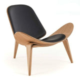 Vintage High Quality Solid Wood Three-Legged Shell Chair