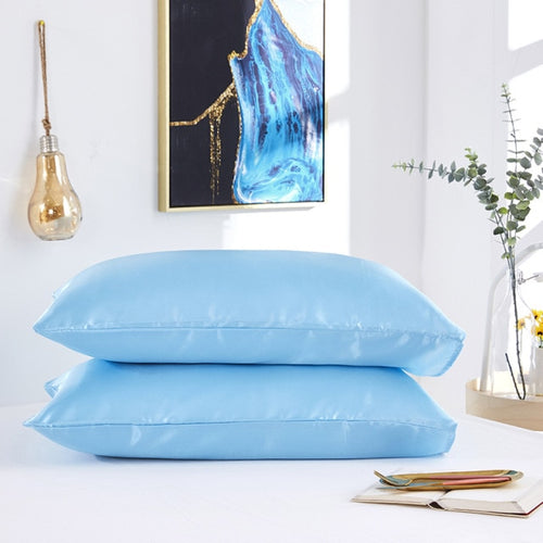 NEW Soft & Shiny Polyester Pillowcases - Experience Ultimate Comfort & Style Every Night