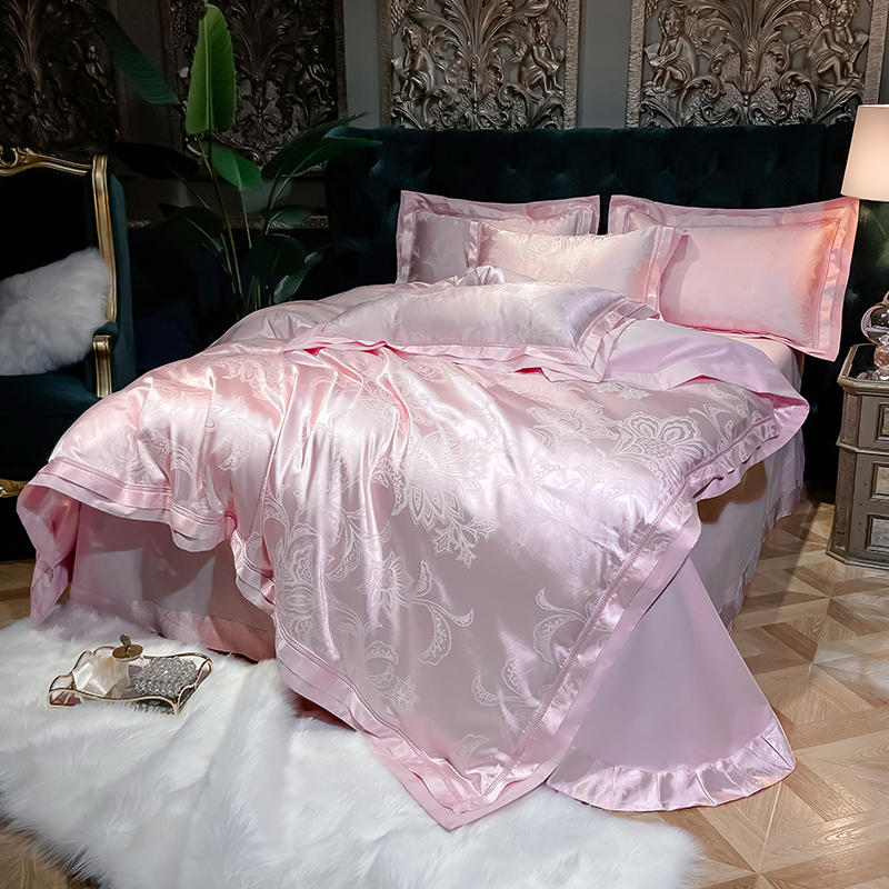 Luxury Princess Pink Satin Bedding Set | Transform Your Bedroom Today! –  Goods And Beds