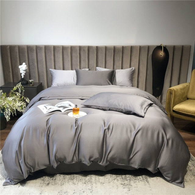 NEW Indulge in Pure Comfort and Elegance with our Luxury White 100% Silk Bedding Set - Available in Queen and King Size with Your Choice of Quilt Cover, Flat or Fitted Sheet, and Pillowcases Included