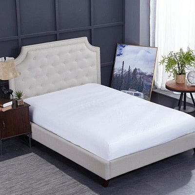 NEW Embroidered White Blossom Duvet Cover Set - 800TC Egyptian Cotton Bedding Set with Soft Sheets & Pillowcases, Queen/King 4Pcs