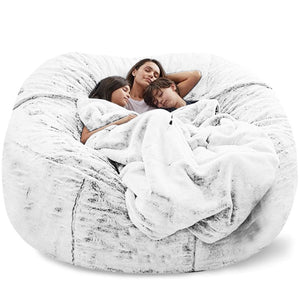 NEW Super Soft and Cozy Giant Bean Bag Cover - Snuggle into the Ultimate Comfort with our Fluffy Bean Bag