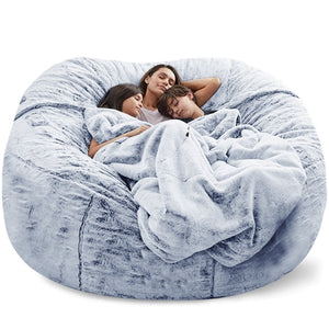 NEW Super Soft and Cozy Giant Bean Bag Cover - Snuggle into the Ultimate Comfort with our Fluffy Bean Bag
