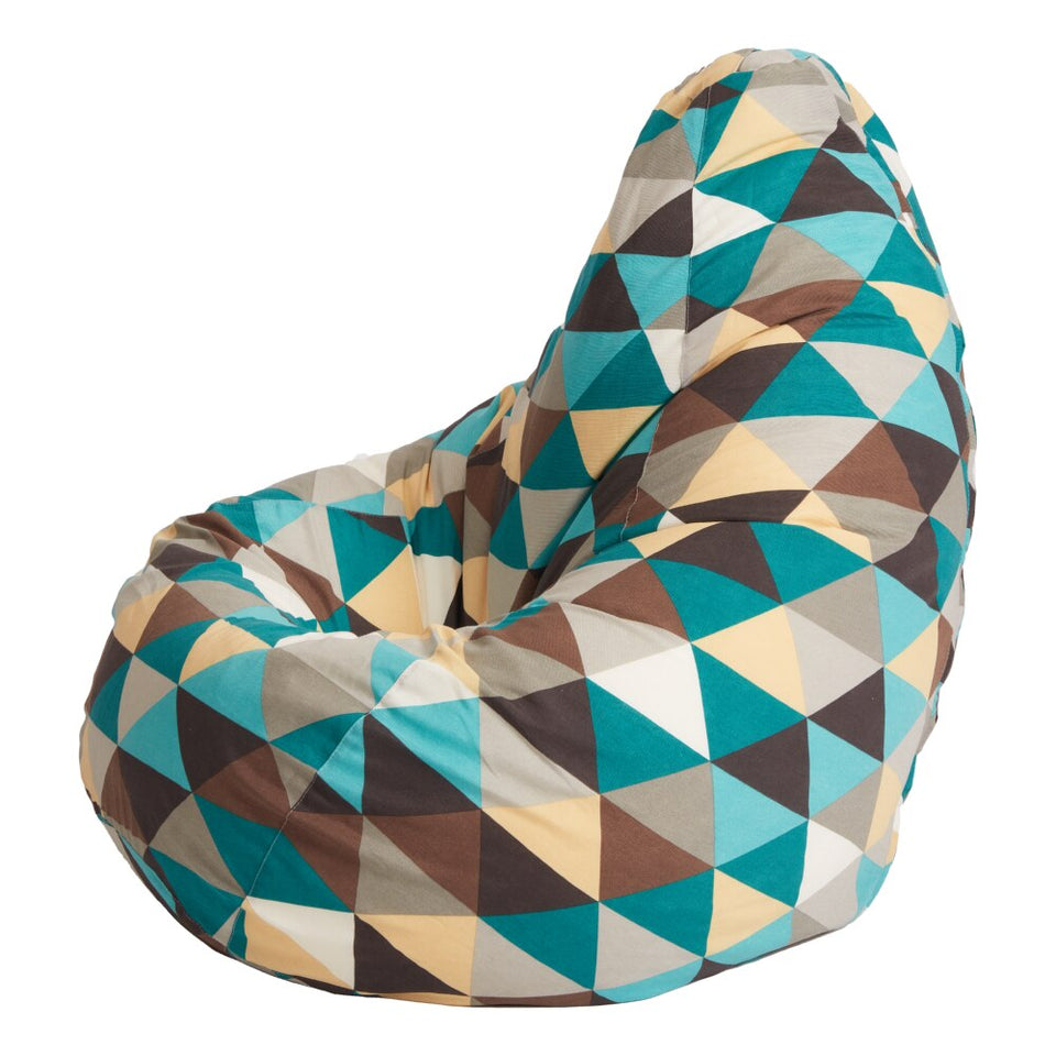 NEW Transform Your Living Space with the Luxurious Large Bean Bag 'Pear' Puffberi Orange Beanbag Set - Complete with Filler Pouf for Ultimate Comfort and Style!