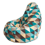 NEW Transform Your Living Space with the Luxurious Large Bean Bag 'Pear' Puffberi Orange Beanbag Set - Complete with Filler Pouf for Ultimate Comfort and Style!