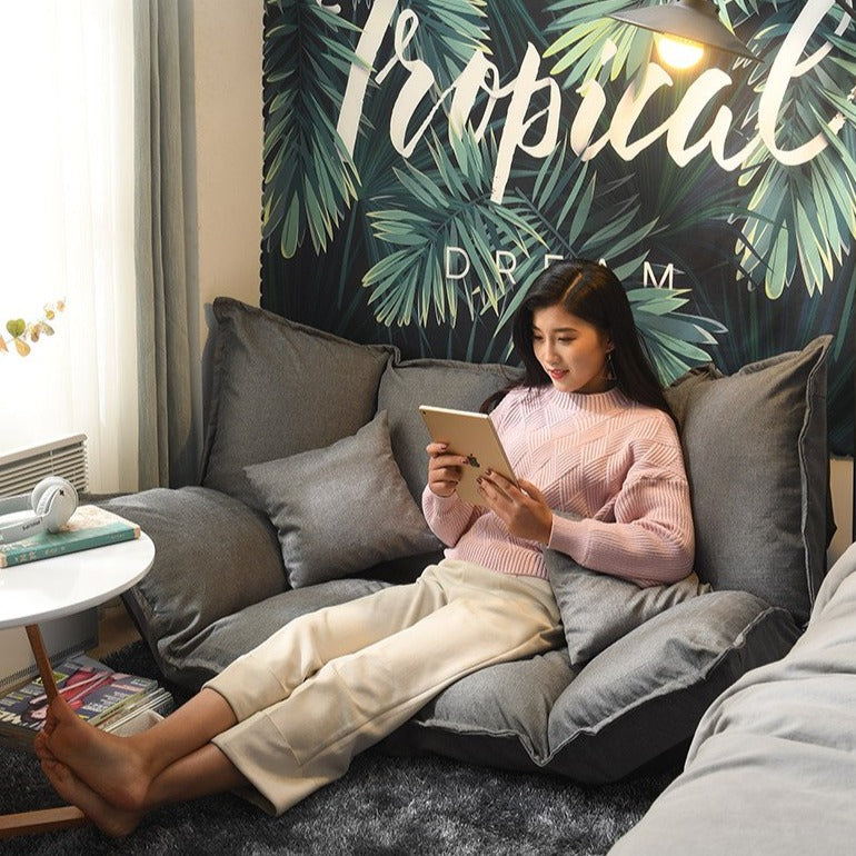 NEW Relax in Style and Comfort with our Tatami Lazy Folding Floor Sofa, Perfect for Any Space and Easy to Store Away When Not in Use
